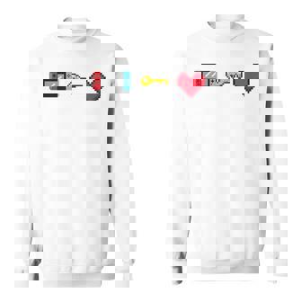 La Console 8 Bits Est La Clé Du Cœur Sweater e - Cadeauxyz