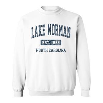 Lake Norman North Carolina Nc Vintage Athletic Sports Sweatshirt | Seseable UK