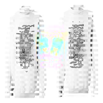 Loaded Tea Moms Time-Out In Cup Leopard Print Tie Dye Sweatshirt - Monsterry
