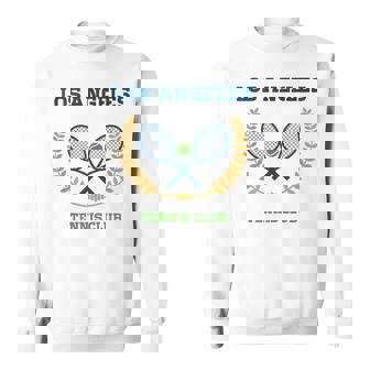 Los Angeles Tennis Club Athletics California Preppy Racquet Tank Top Sweatshirt - Monsterry