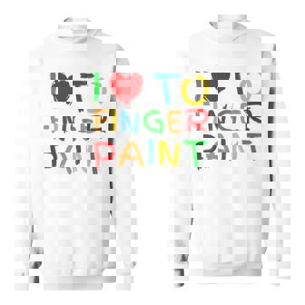 I Love To Finger Paint I Heart To Finger Paint I'm Paint Camisa de entrenamiento - Regaloses