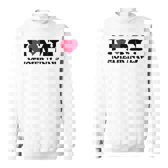 I Love Heart My Mother-In-Law Sweatshirt - Seseable