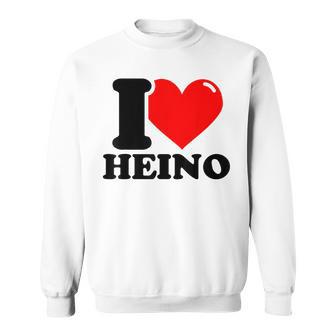 I Love Heino Gray Sweatshirt - Geschenkecke