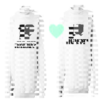 I Love Irish Exits St Patrick's Day Introvert Party Sweatshirt - Thegiftio UK