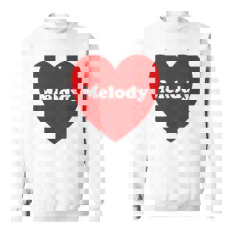 I Love Melody Heart Cute Melody Nombre Camisa de entrenamiento - Regaloses