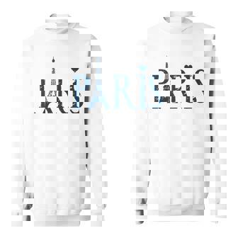 I Love Paris Typographie Mignonne Capitale De La France Tour Eiffel Sweater e - Cadeauxyz