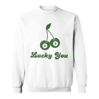 Lucky You 8 Ball Cherry Sweatshirt - Thegiftio UK