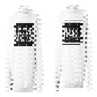 Mad Madrid Spanien Es Retro Travel Flughafen-Code-Geschenk Sweatshirt - Seseable