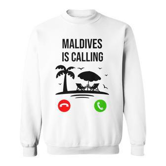 Maldives Calls Souvenir Holiday Travel Summer Sweatshirt - Geschenkecke