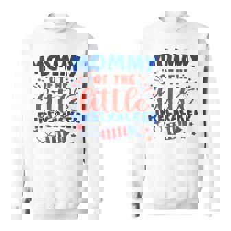 Mommy Of The Little Firecracker Fourth Of July Birthday Sweatshirt - Monsterry