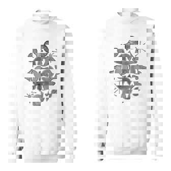 Monochromatic Diatoms Sweatshirt - Monsterry