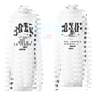 Montauk Long Island NY New York The End USA Flag Tee Sweatshirt - Monsterry