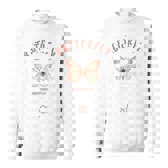 Motif Papillon Grunge Esthétique Sur Le Dos Sweater e - Cadeauxyz