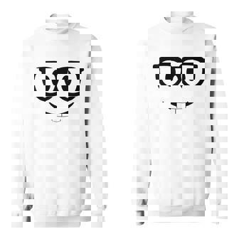 Nerd Emoticon Con Gafas Camisa de entrenamiento - Regaloses