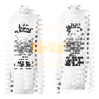 Nightmare Before Coffee Pumpkin Horror Nights Halloween Sweatshirt - Monsterry