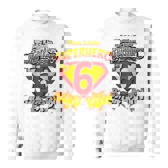 Niños 6 Años De Edad Superhéroe Cumpleaños Fiesta Superhéroe 6 Regalo Camisa de entrenamiento - Regaloses