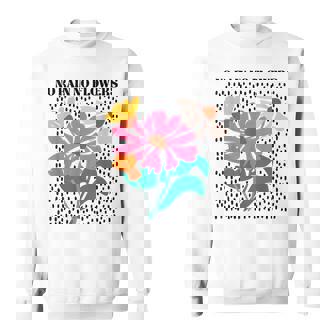 No Rain No Flowers Boho Wildflowers Plants Floral Garden Sweatshirt - Monsterry