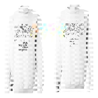 No Rain No Flowers Spring Floral Summer Plants Mental Health Sweatshirt - Monsterry