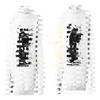 Nope Cat Bored Cat Yellow Eyes Angry Sweatshirt - Monsterry