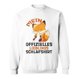 My Official Favourite Sleep Fox Pyjamas Fox Sweatshirt - Geschenkecke