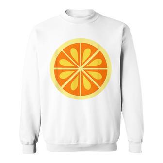 Orange Costume Fruit Orange Carnival Last Minute Sweatshirt - Geschenkecke