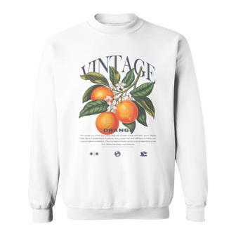 Orange Fruit Vintage Sweatshirt - Thegiftio UK