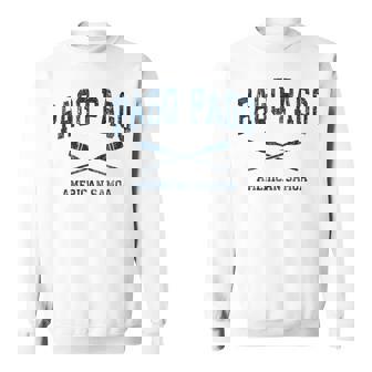 Pago Pago American Samoa Vintage Nautical Paddles Sports Oar Sweatshirt - Seseable