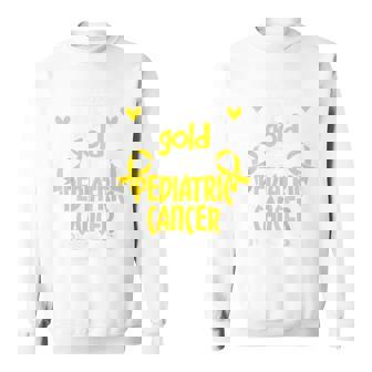 Pediatric Cancer TShirt Gold Awareness Ribbon Sweatshirt - Monsterry