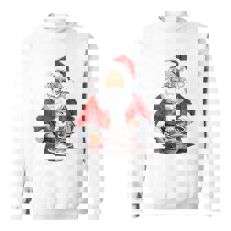 Père Noël Cuisinier Cuisinier Amateur De Cuisine De Noël Sweater e - Cadeauxyz