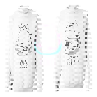 Pisces Star Sign Feline Design Cute Kitty Zodiac Cat Sweatshirt - Monsterry