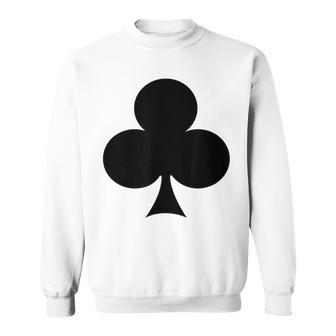 Playing Card Cross Heart Checked Spades Carnival Group Costume Card S Sweatshirt - Geschenkecke