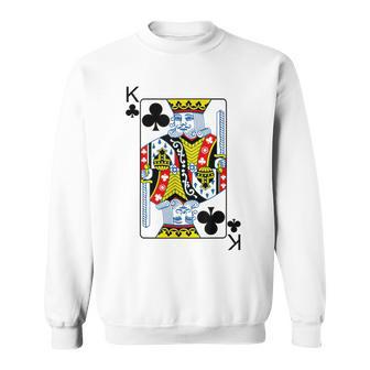 Playing Card King Of Clubs I Cross King S Sweatshirt - Geschenkecke