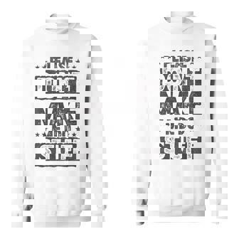 Please Don't Make Me Do Stuff Lazy Nager Sweatshirt - Seseable