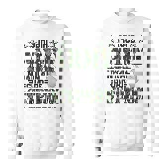 Proud Army National Guard Stepmom Military Family Veteran Sweatshirt - Monsterry