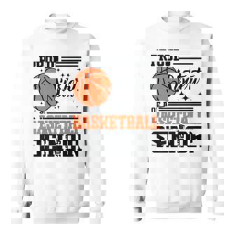 Proud Sister Of A 2025 Senior Basketball Graduate Grad 2025 Premium Sweatshirt - Monsterry