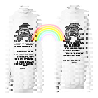 The Rainbow Its God's Promise To Never Flood The Earth Again Sweatshirt - Monsterry