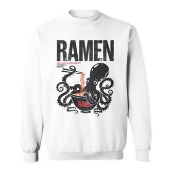 Ramen Anime Manga Kawaii Otaku Fashion Backprint Streetwear Gray Sweatshirt - Geschenkecke