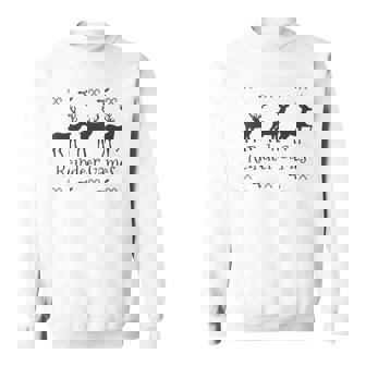 Reindeer Games Sweater Style Design Holiday T-Shirt Sweatshirt - Monsterry