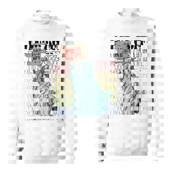 Resist Hands Off Vintage We The People American Flag Protest Sweatshirt | Mazezy
