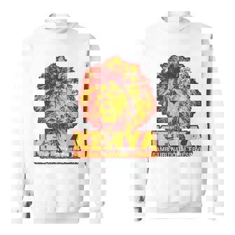 Retro African Safari Samburu Lion Reserve Kenya Africa Sweatshirt - Monsterry
