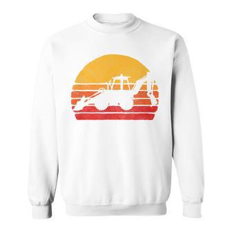 Retro Backhoe Loader Vintage Construction Sweatshirt - Thegiftio UK