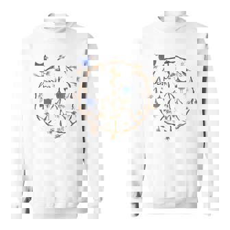 Retro Hippie Peace Sign Love And Peace Casual Sweatshirt - Seseable