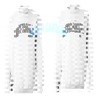 Retro North Carolina Souvenir Simple North Carolina Blue Sweatshirt - Thegiftio