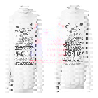 Roses Are Red Firework Are Scary Back It Up Terry July 4th Sweatshirt - Monsterry