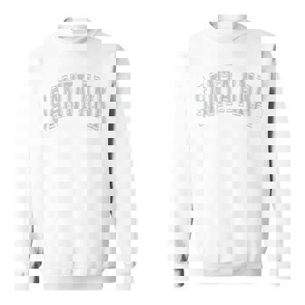 Santa Ana Arched Style Text With Gray Print Sweatshirt - Monsterry