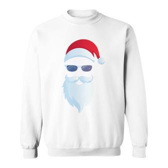 Santa Claus Sunglasses Christmas Santa Claus Long-Sleeved Sweatshirt - Geschenkecke