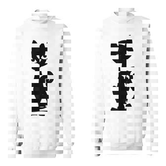 Sassy Cat With Angry Eyes Sweatshirt - Monsterry