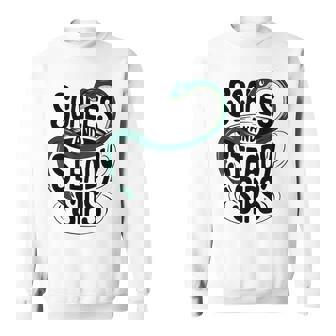 Scales And Steady Sips Snake Tea Lovers Sweatshirt - Monsterry