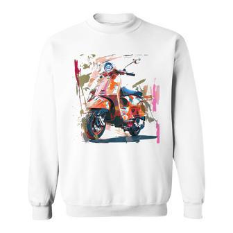 Scooter Moped Scooter Scooter Gray Sweatshirt - Geschenkecke