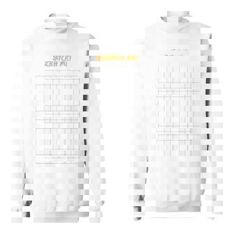 Scratch My Back Itching Grid Back Scratcher Sweatshirt - Geschenkecke